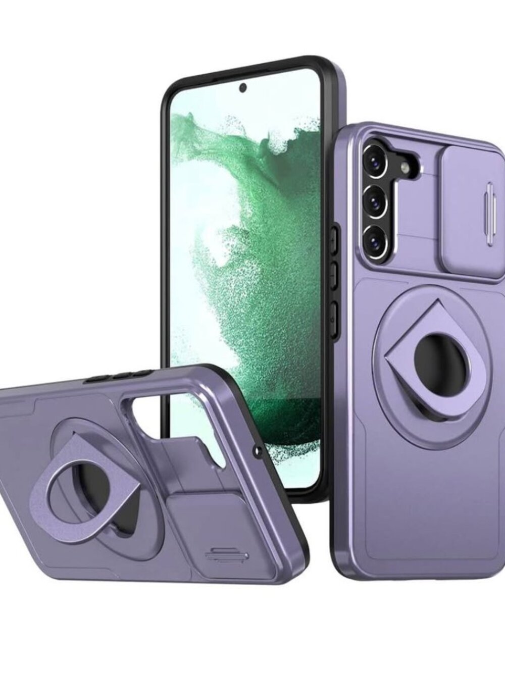 Galaxy S21 Plus Magnetic Case with Slide Camera Cover,Compatible with Magsafe